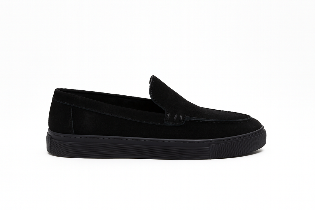 The Classic Suede Loafer Black