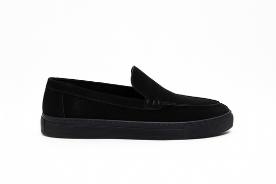 The Classic Suede Loafer Black