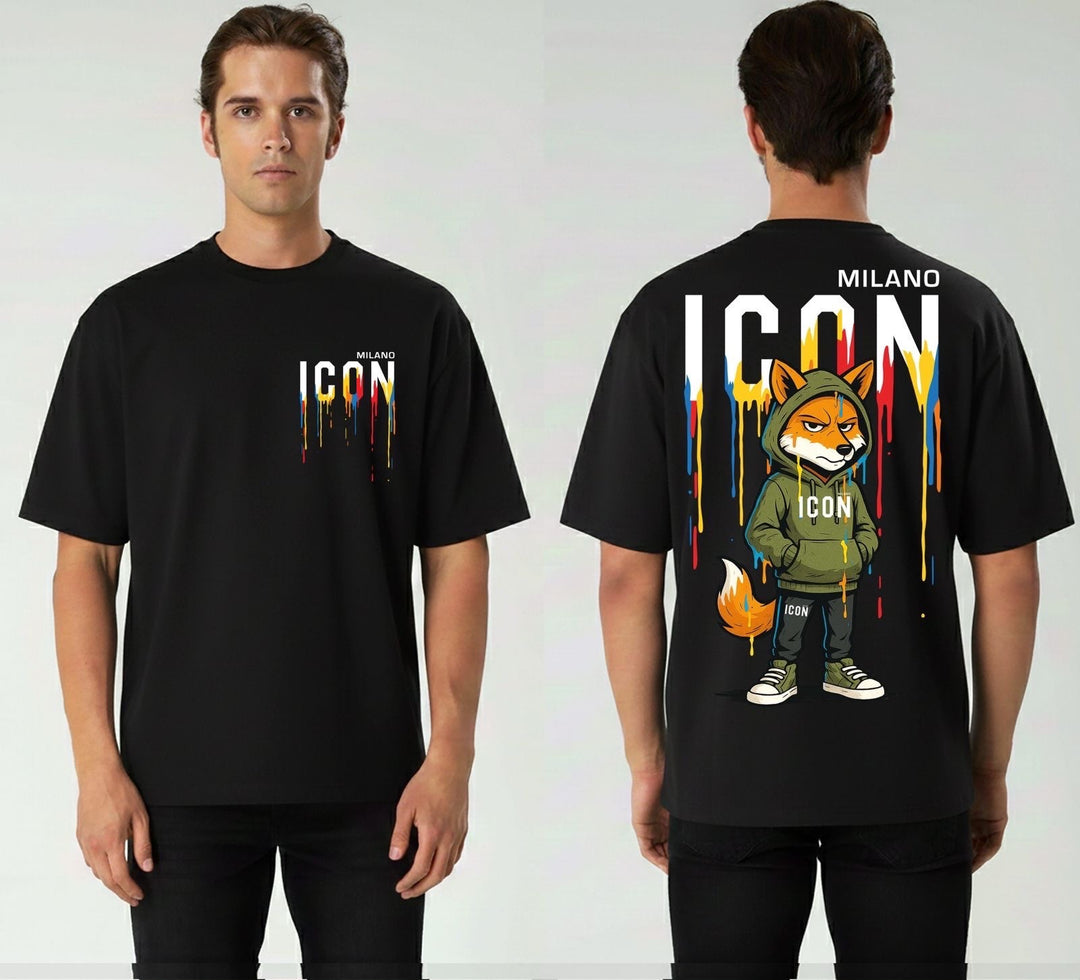 ICON Color Splash Fox Tee Oversized T-Shirt