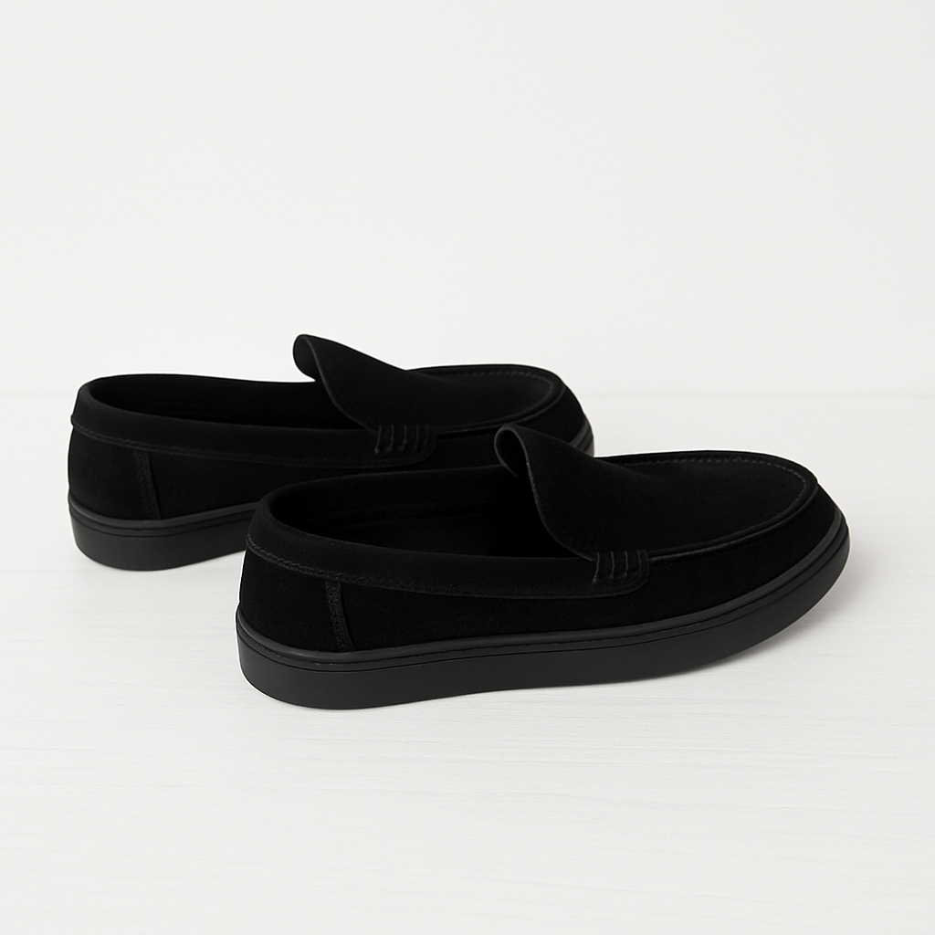 The Classic Suede Loafer Black