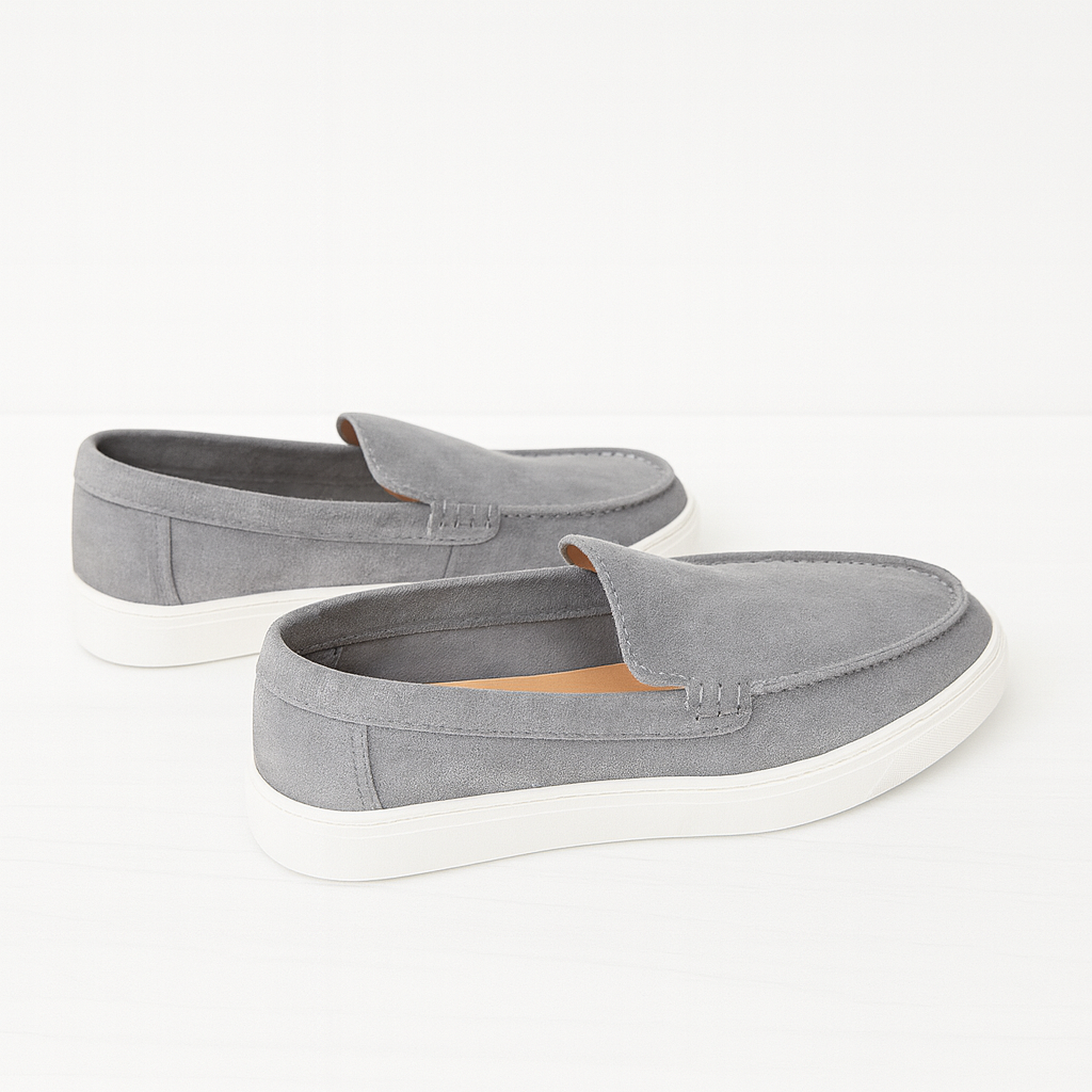 The Classic Suede Loafer Grey