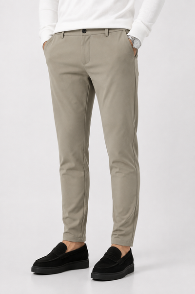 The Premium Lorenzo Shine Trouser Beige