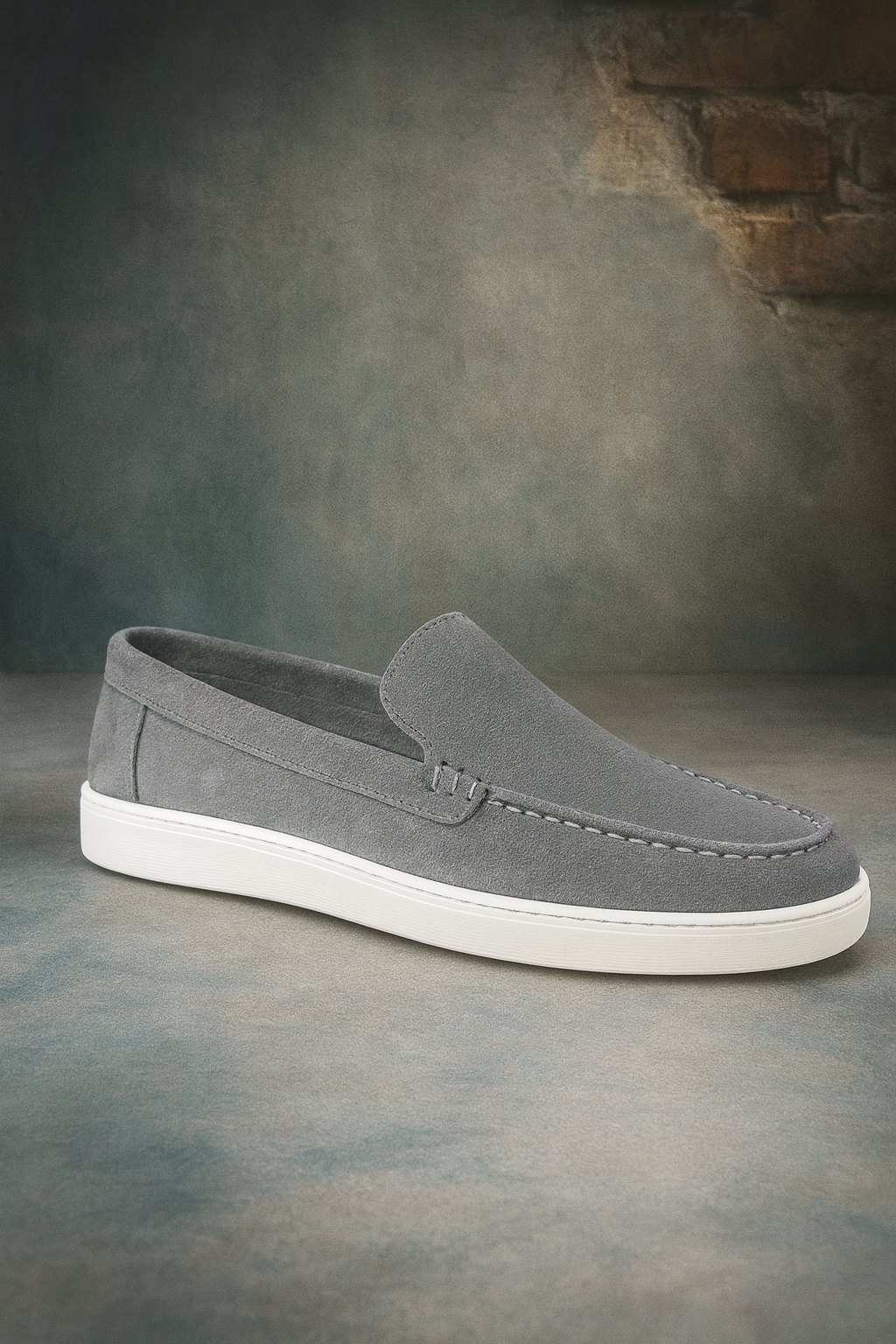 The Classic Suede Loafer Grey