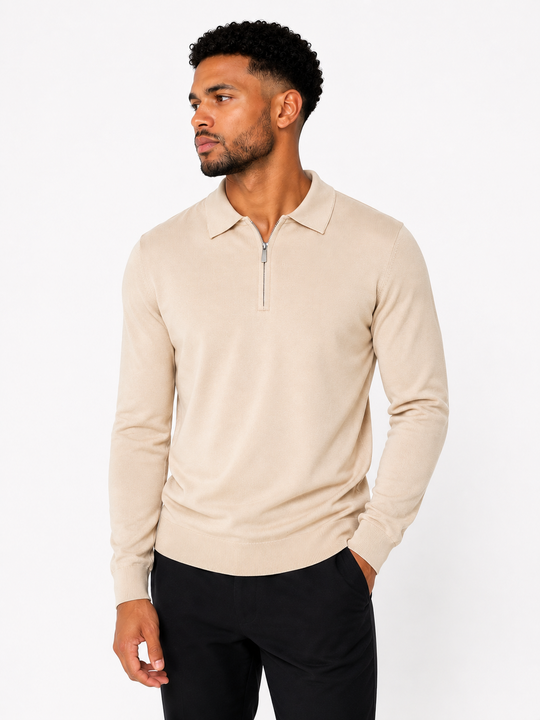 The Firenze Knit Zip Sweater