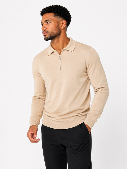 The Firenze Knit Zip Sweater
