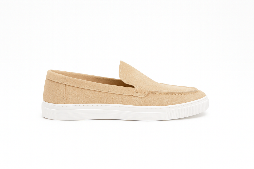 The Classic Suede Loafer Beige