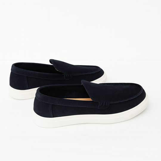 The Classic Suede Loafer Navy