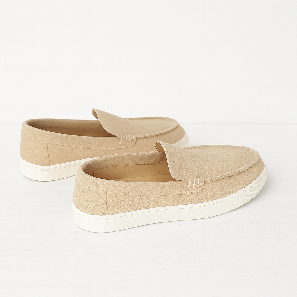 The Classic Suede Loafer Beige
