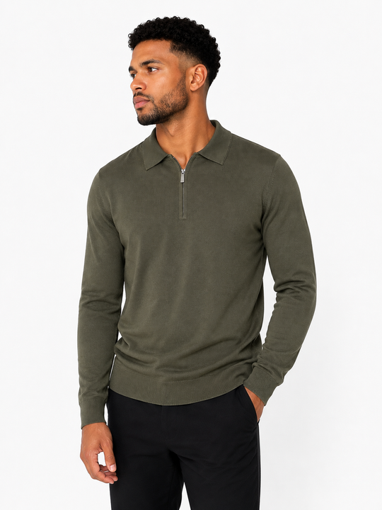 The Firenze Knit Zip Sweater