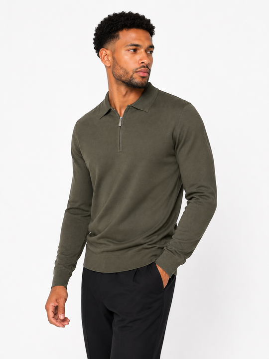 The Firenze Knit Zip Sweater