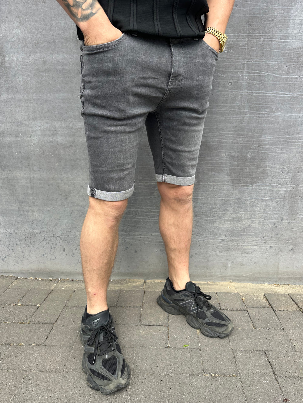 The Essential Grey Short Denim
