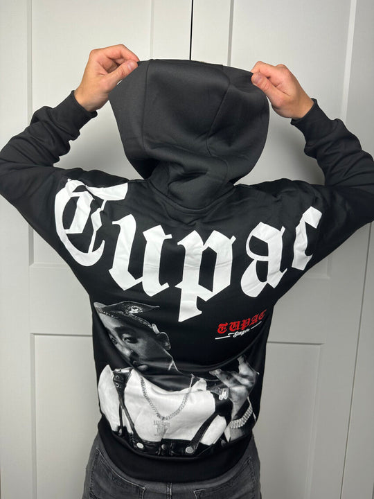 The Legend Tupac Hoodie Zwart