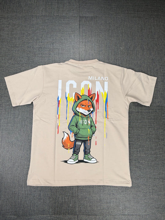 ICON Color Splash Fox Tee Oversized T-Shirt