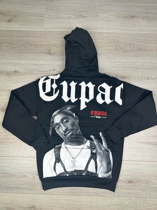 The Legend Tupac Hoodie Zwart