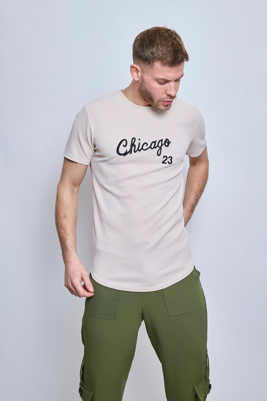 Chicago T Shirt Beige