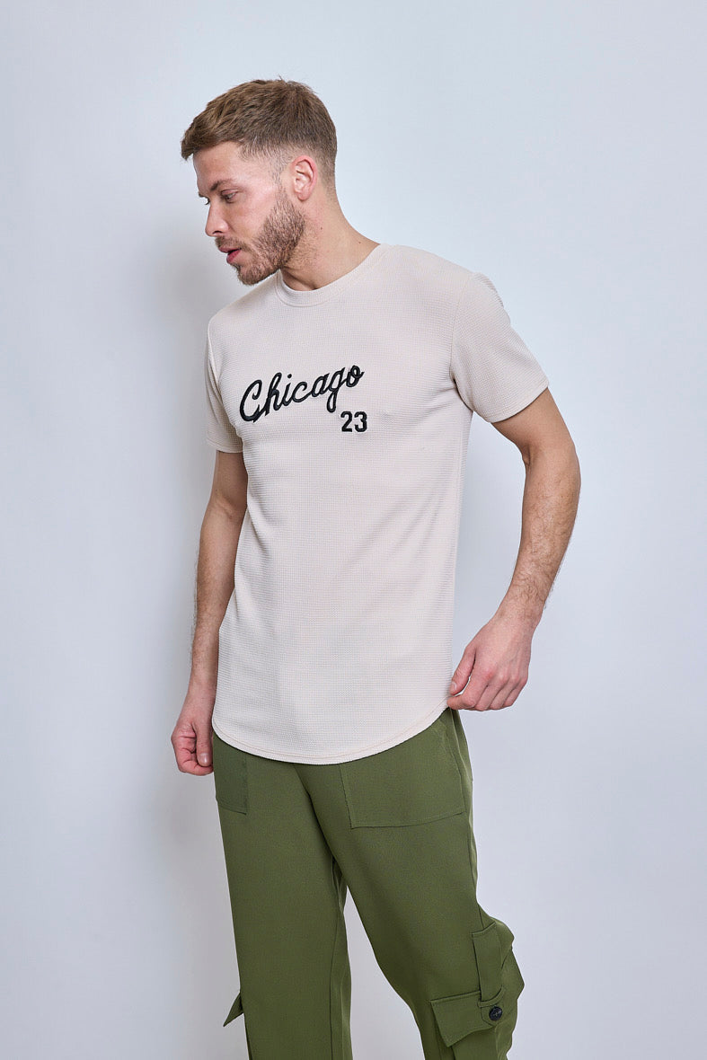 Chicago T Shirt Beige