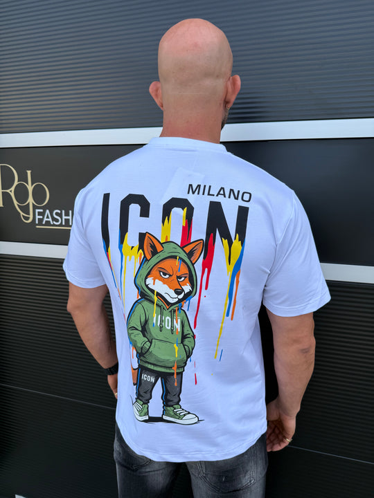 ICON Color Splash Fox Tee Oversized T-Shirt