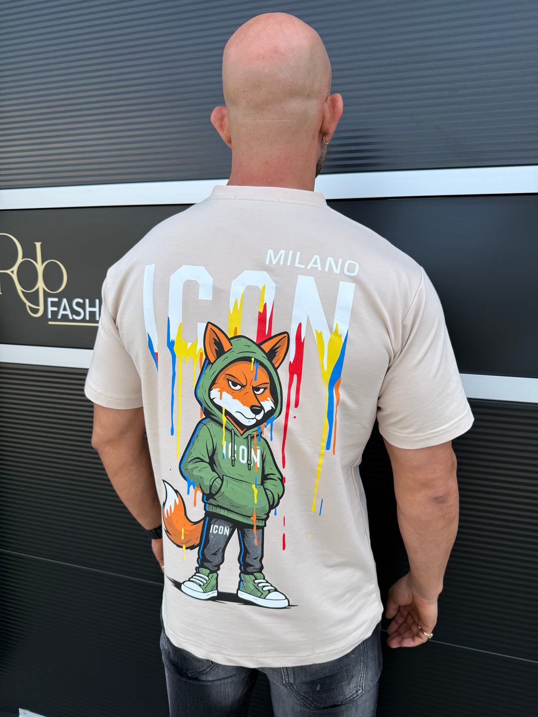 ICON Color Splash Fox Tee Oversized T-Shirt