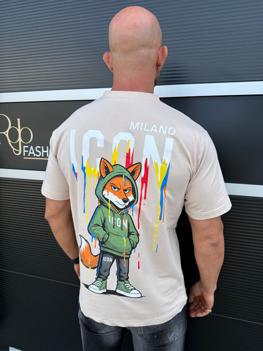 ICON Color Splash Fox Tee Oversized T-Shirt