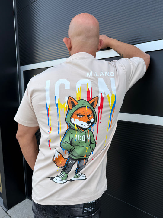 ICON Color Splash Fox Tee Oversized T-Shirt