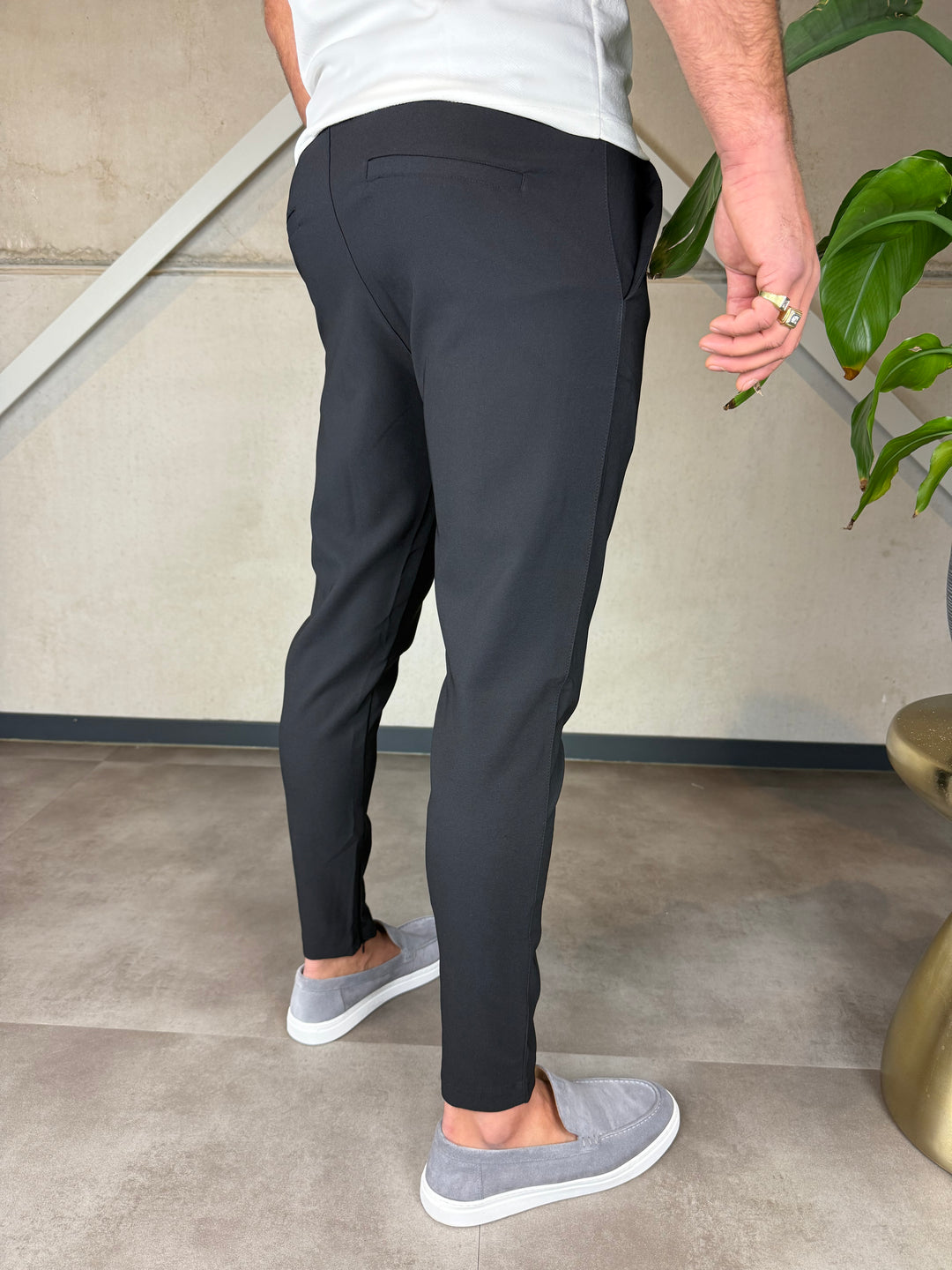 Striped Relax Wear Chino Black