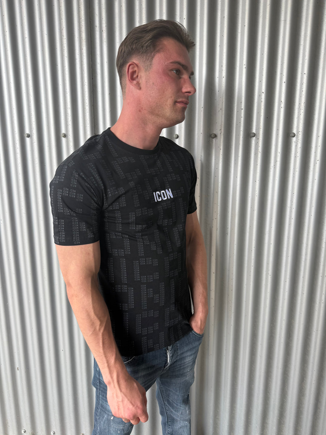 Icon Repeated Logo T-Shirt