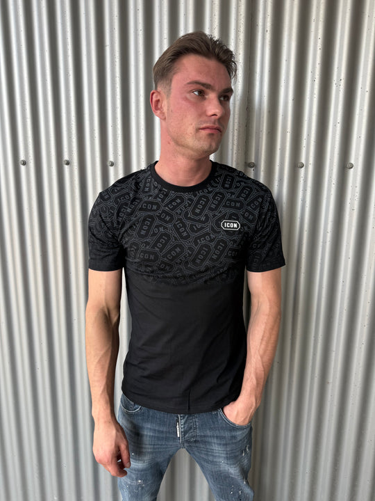 Icon Shadow Pattern T-Shirt