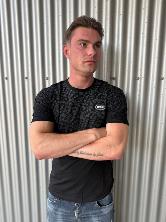 Icon Shadow Pattern T-Shirt