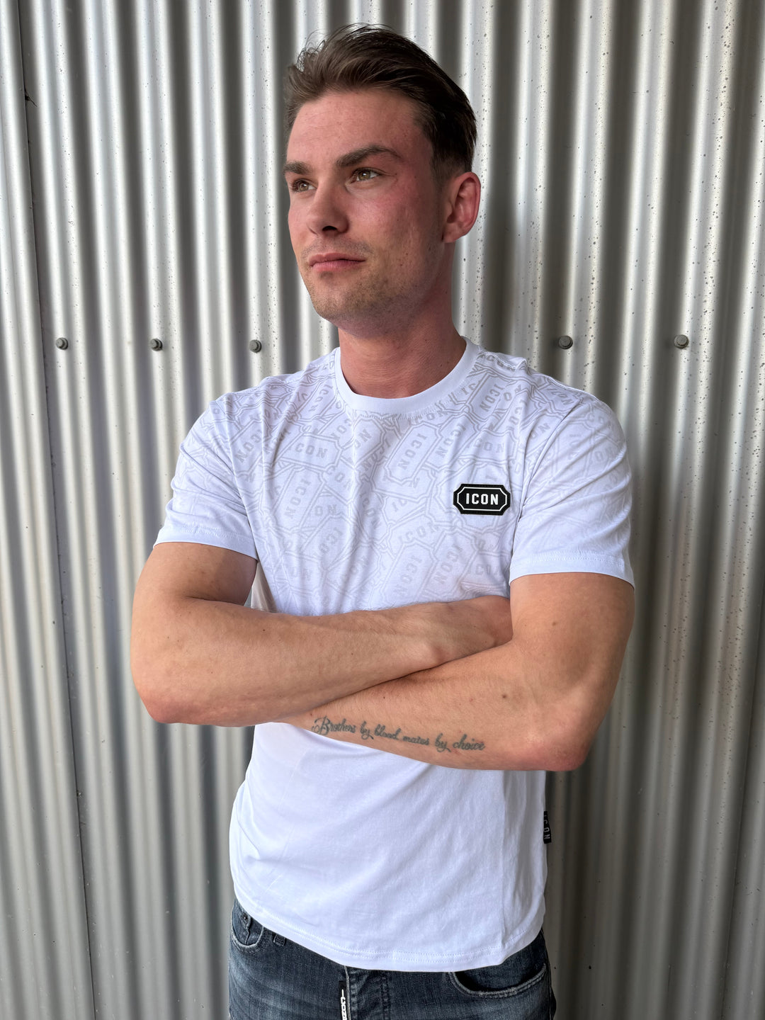 Icon Shadow Pattern T-Shirt