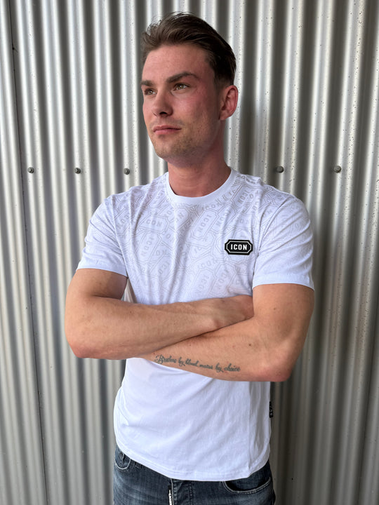 Icon Shadow Pattern T-Shirt