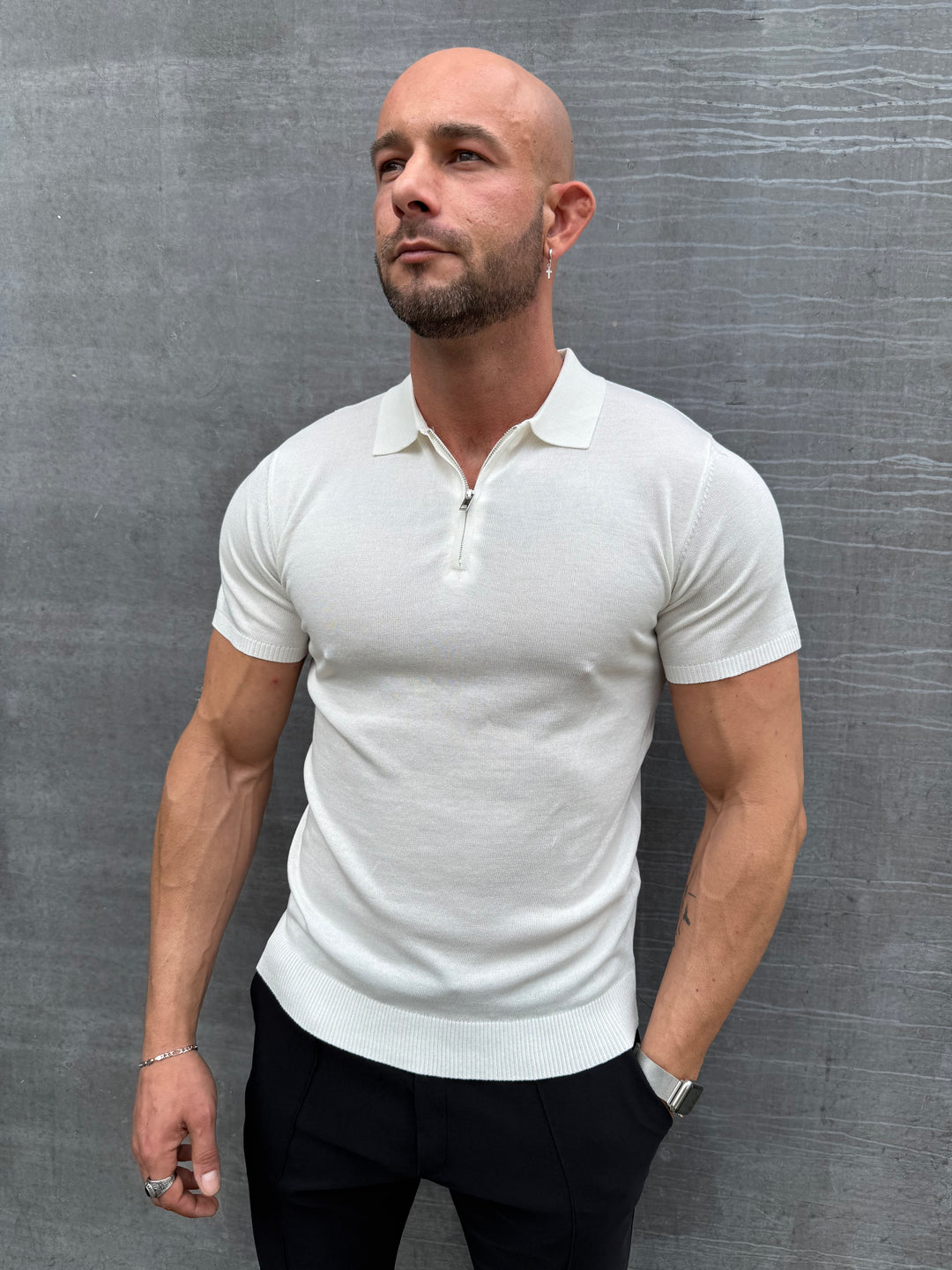 Casual Luxe Half Zip T Shirt HY25