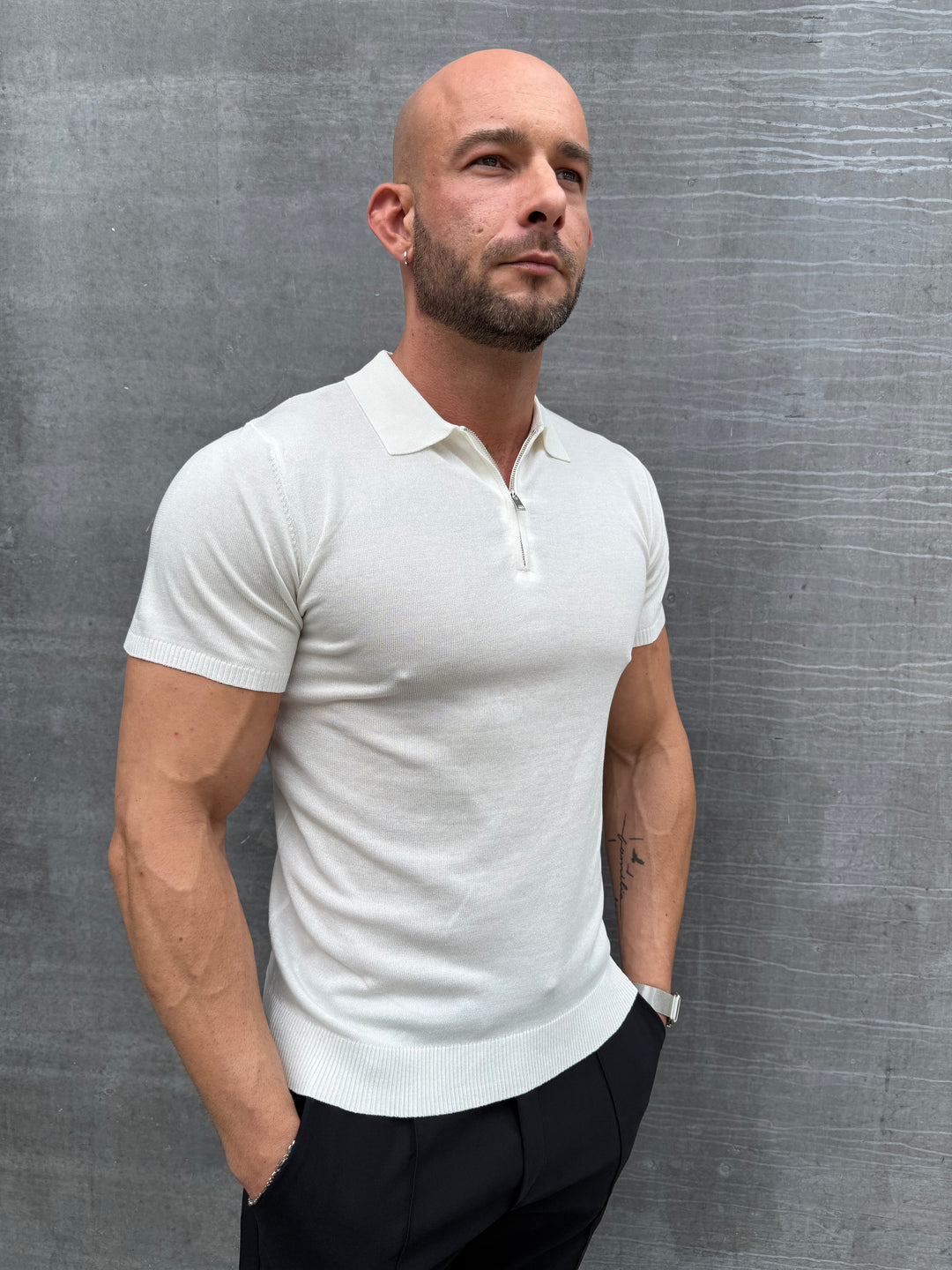 Casual Luxe Half Zip T Shirt HY25