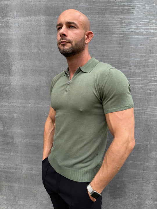 Casual Luxe Half Zip T Shirt HY25