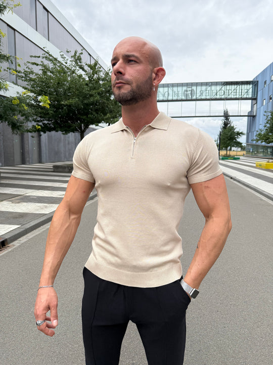 Casual Luxe Half Zip T Shirt HY25