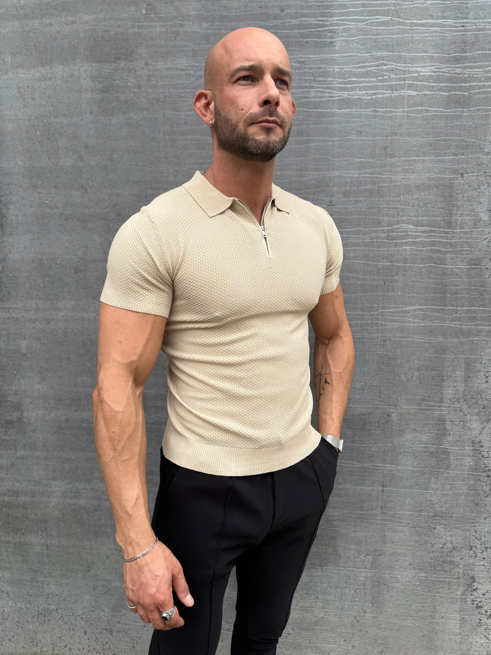 Valerio Line Half Zip Polo