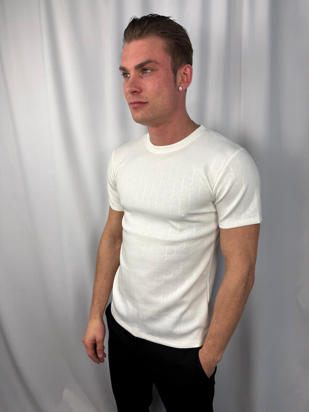 Noir Monogram Luxe T-Shirt