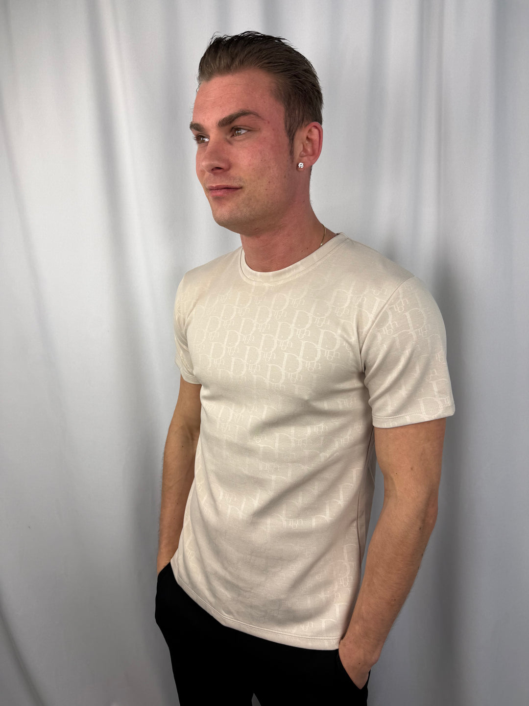 Noir Monogram Luxe T-Shirt