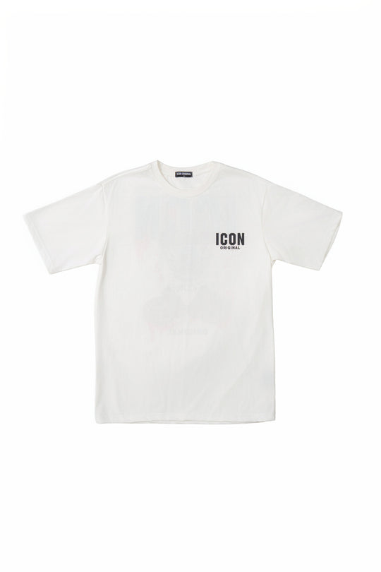 Icon Teddy Back Print Oversized T-Shirt