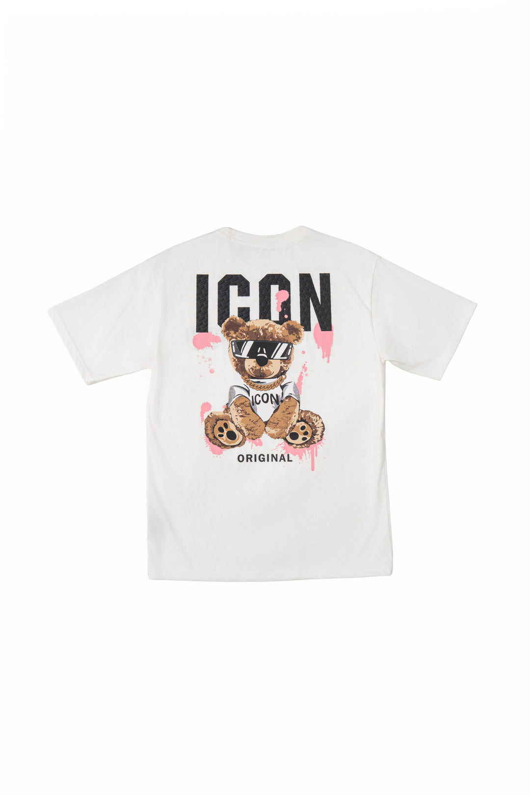 Icon Teddy Back Print Oversized T-Shirt