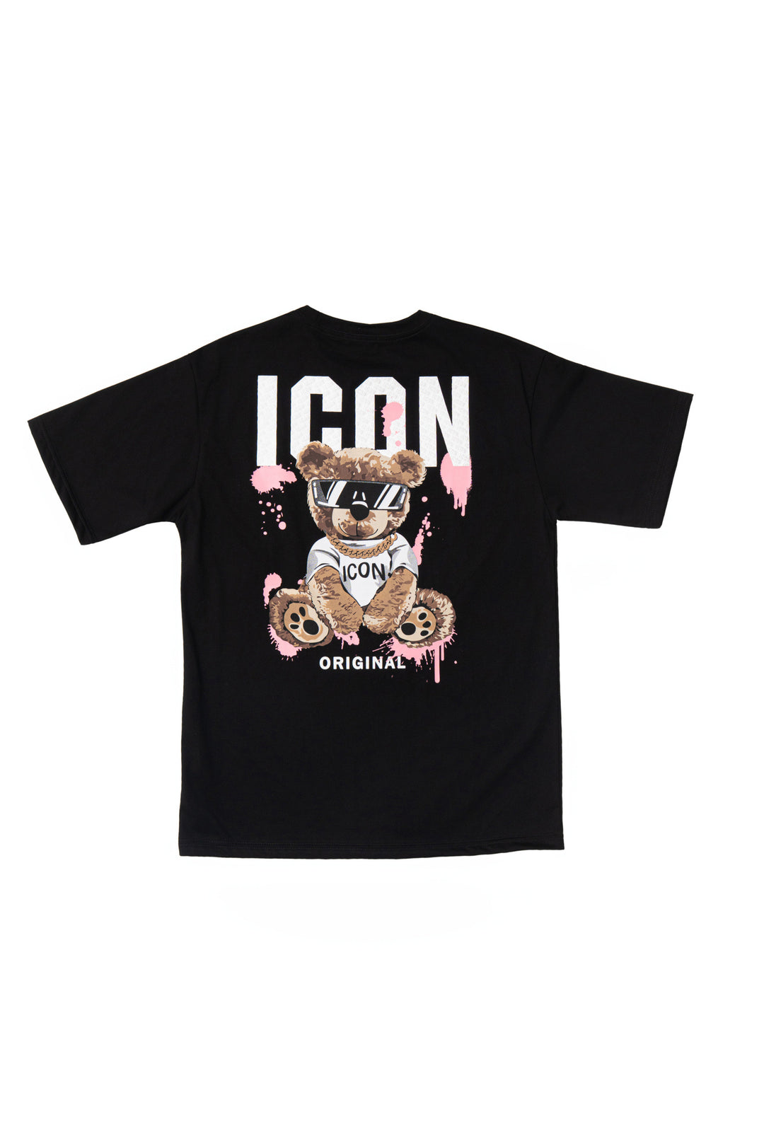 Icon Teddy Back Print Oversized T-Shirt