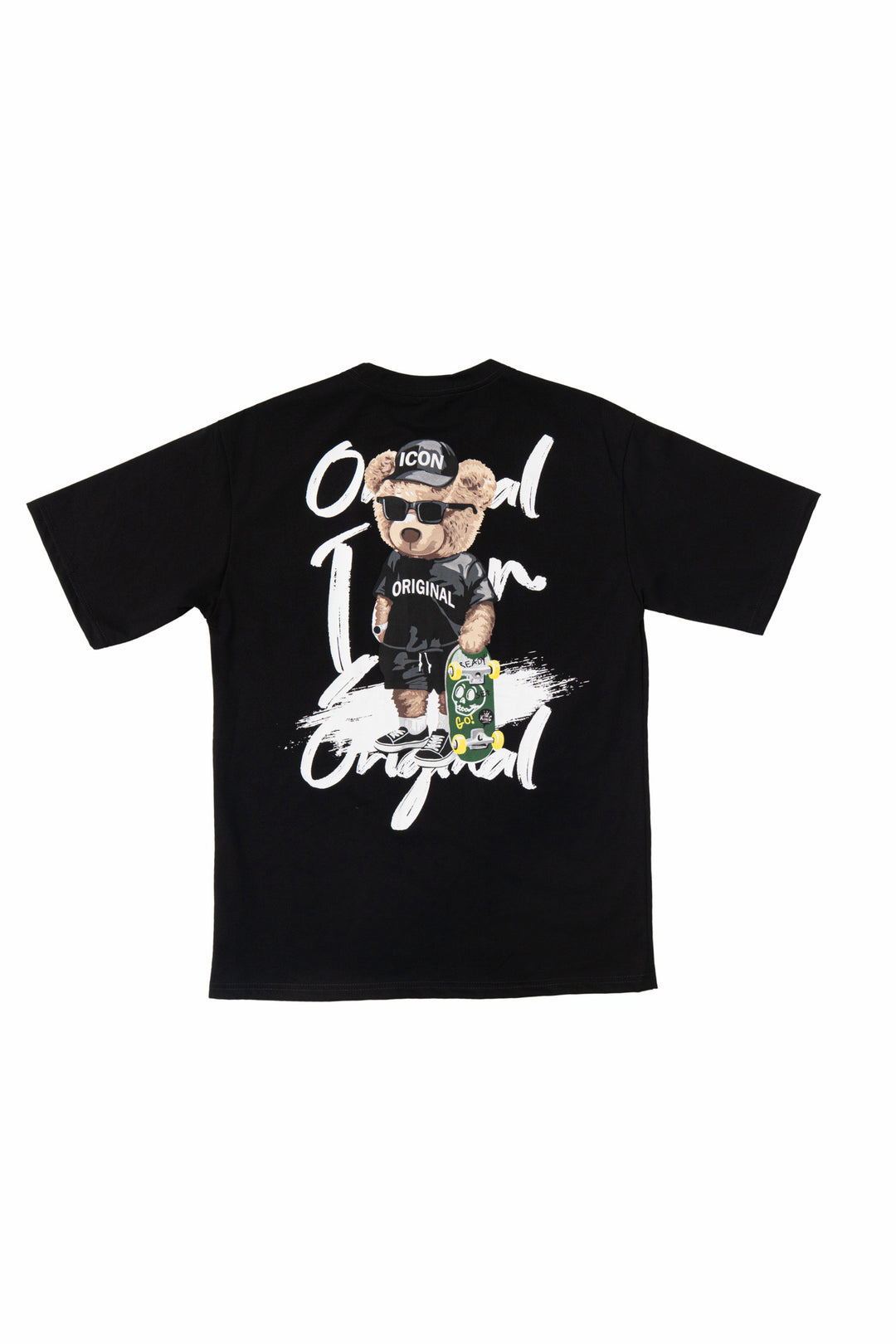 Icon Teddy Skate Back Print Oversized T-Shirt