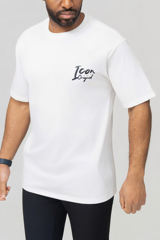 Icon Teddy Skate Back Print Oversized T-Shirt