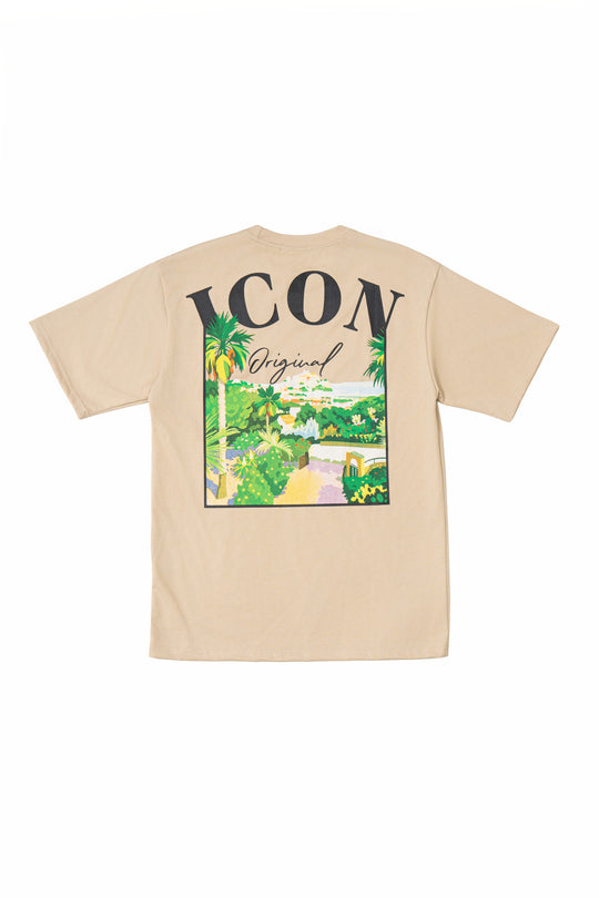 Icon Riviera Back Print Oversized T-Shirt