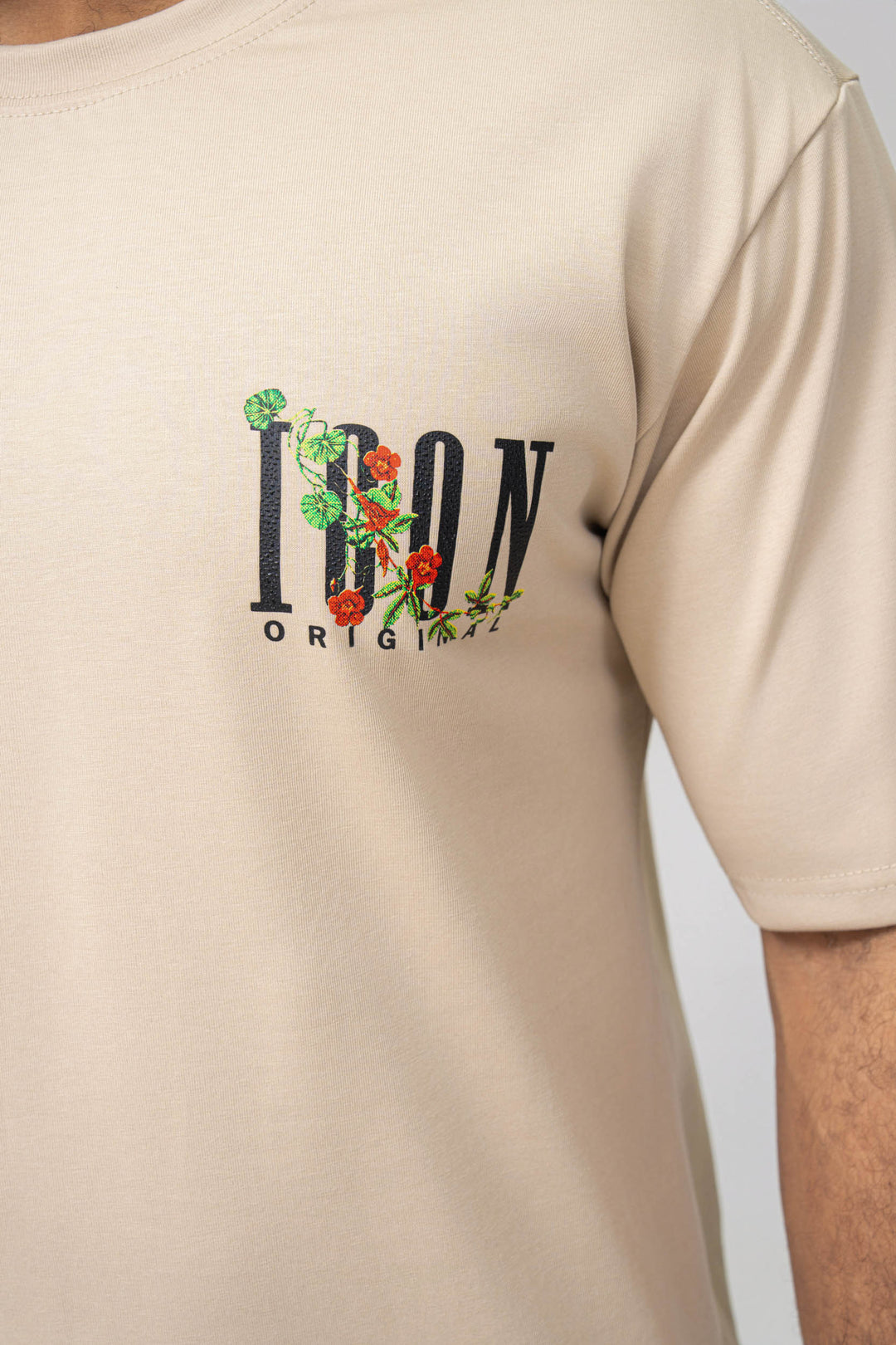 Icon Floral Back Print Oversized T-Shirt