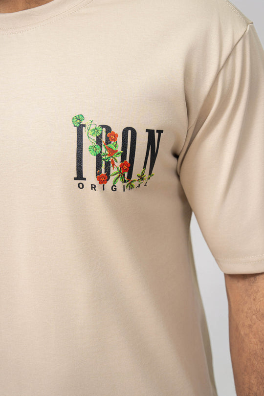 Icon Floral Back Print Oversized T-Shirt