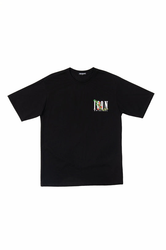 Icon Floral Back Print Oversized T-Shirt