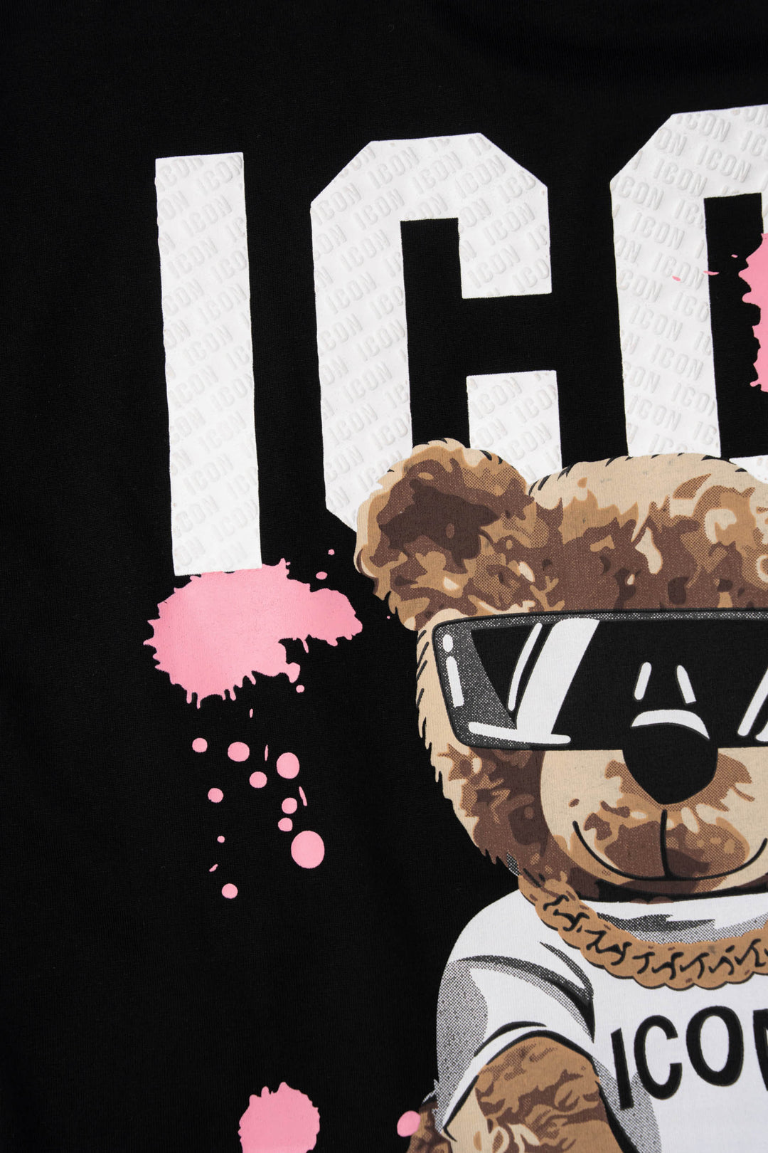 Icon Teddy Back Print Oversized T-Shirt