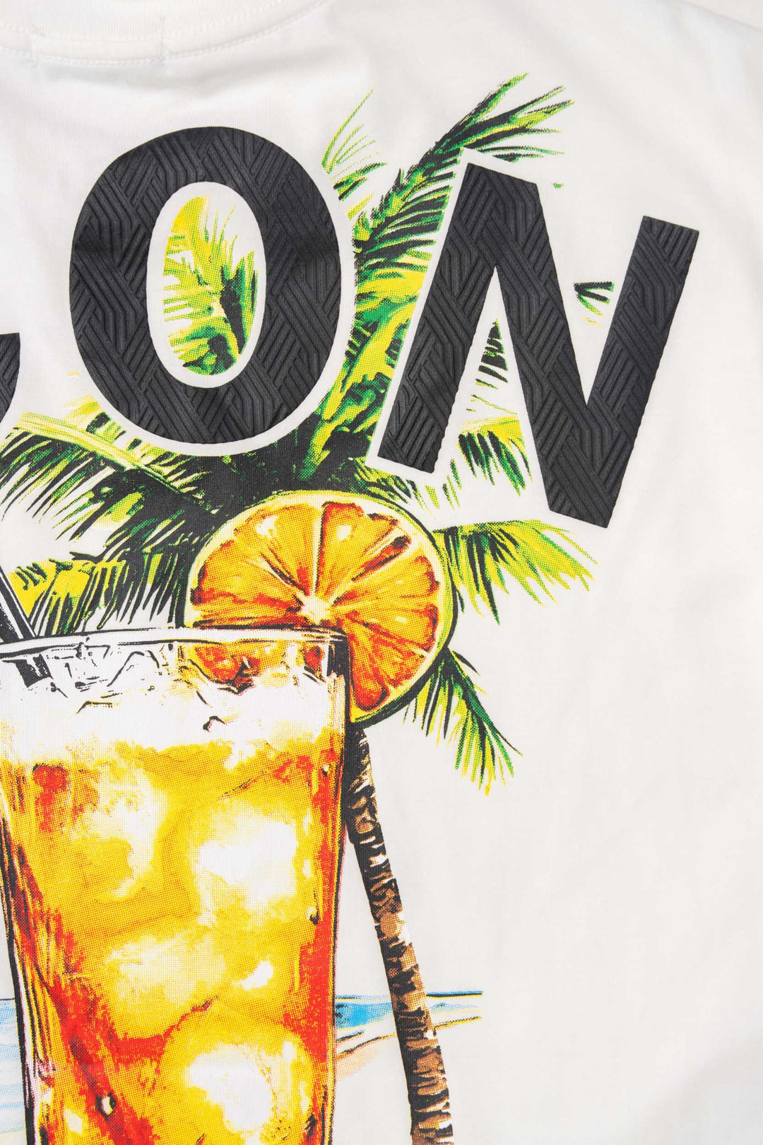 Icon Summer Cocktail Back Print Oversized T-Shirt