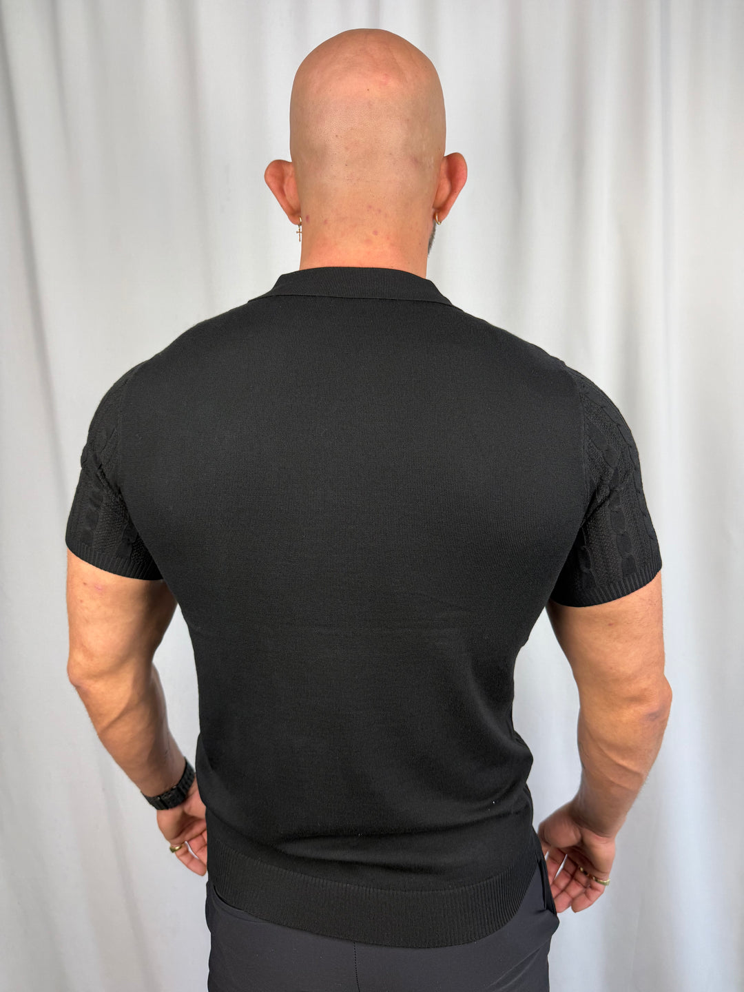 Refined Zip Polo Knit