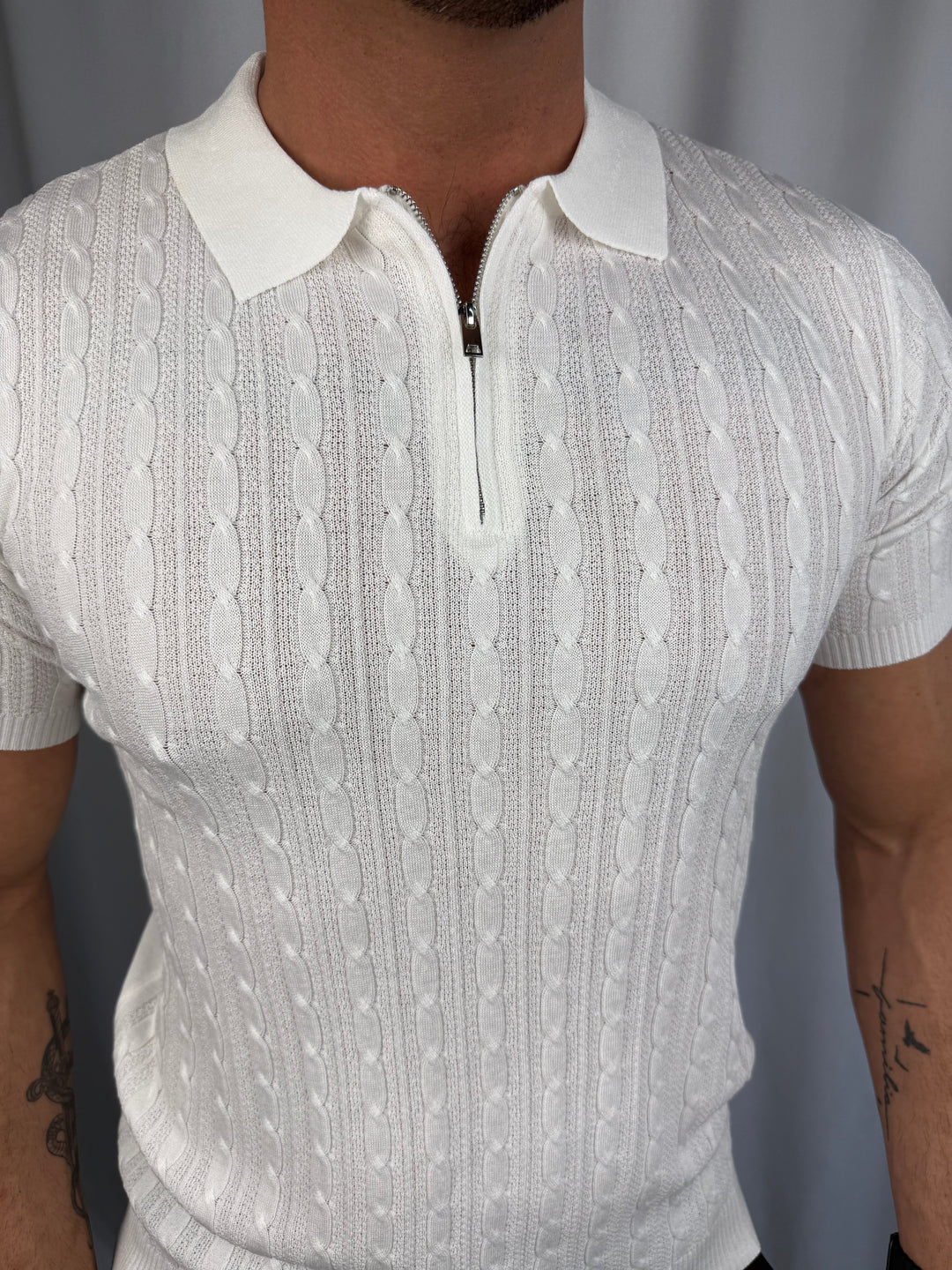 Refined Zip Polo Knit